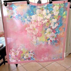 Floral Silk Scarf